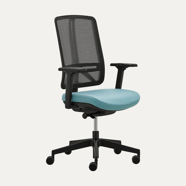Siège de bureau Rim FLEXi à dossier résille, vue de trois quarts