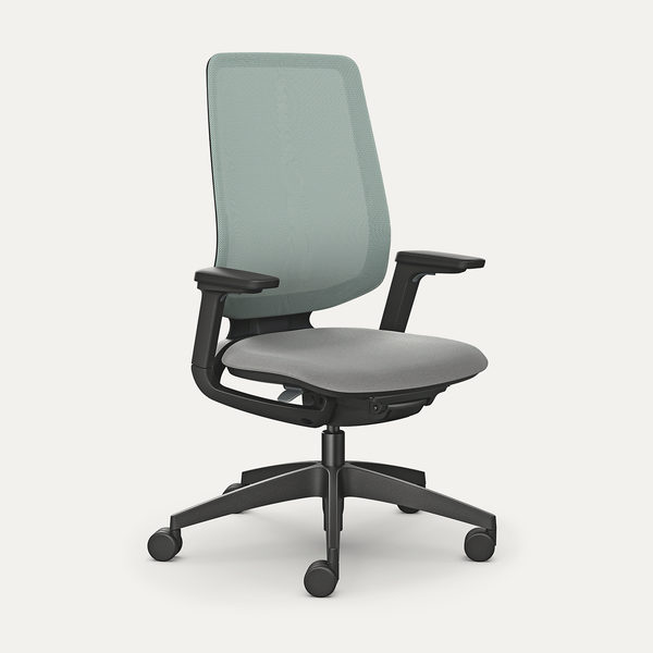 Siège de bureau Sedus se:flex à dossier membrane, vue de trois quarts